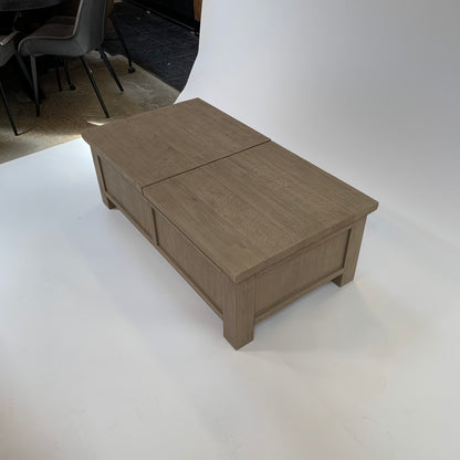 Uitschuifbare acaciahouten salontafel, model Duravel