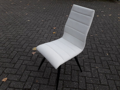 Eetkamerstoel Milaan in wit leder