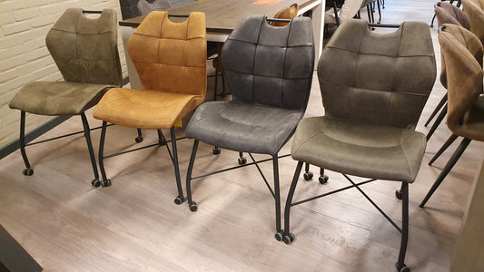 Set van 4x MX Sofa eetkamerstoel Lee