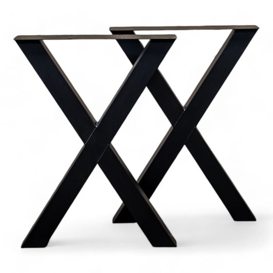 Set van 2 metalen tafelpoten U-frame zwart | bol Set van 2 metalen tafelpoten U-frame zwart | bol