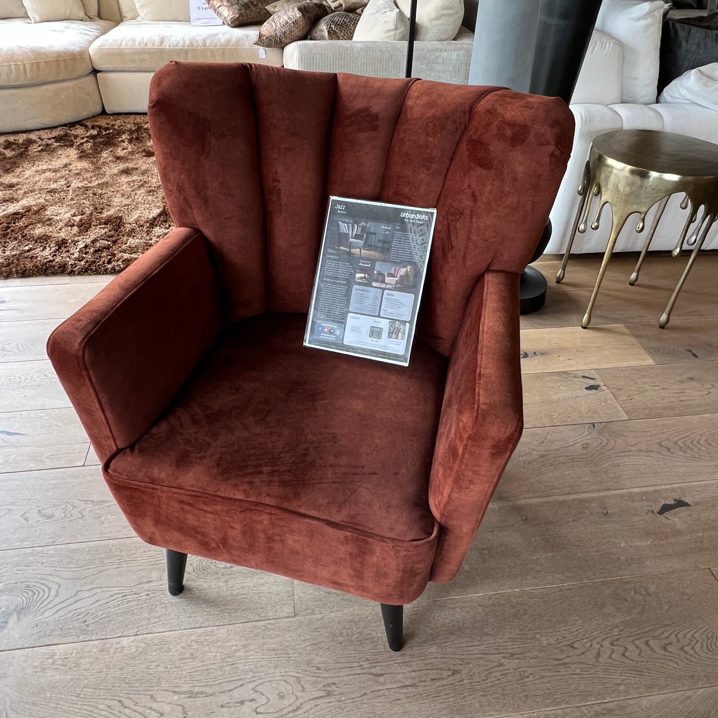 Fauteuil Jazz cognac