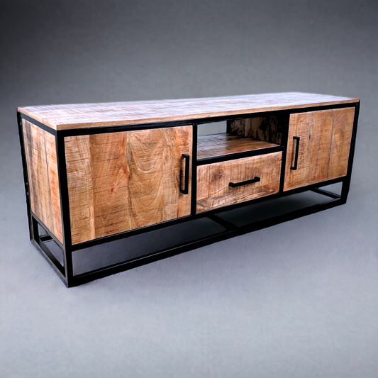 TV-meubel Ronald - mangohout - 55x150x40cm