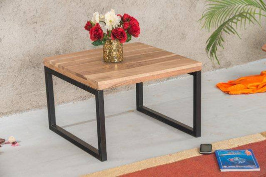 Acaciahouten bijzettafel naturel